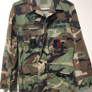 Vintage Air Force Army Fatigue Jacket